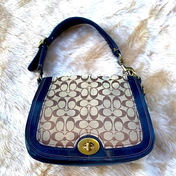 Coach Handbags - Coach Legacy Signature Flap Bag